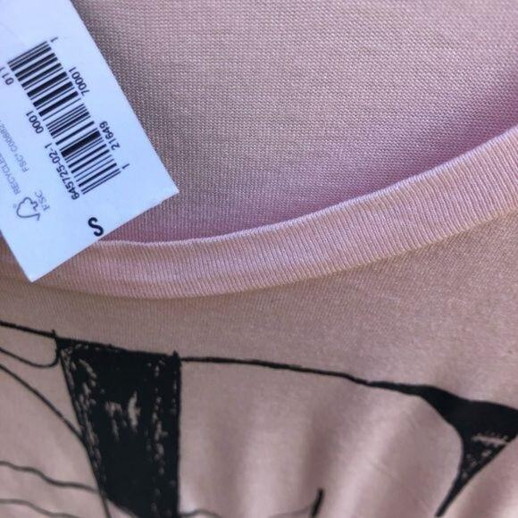 Old Navy Pink Short Sleeve Graphic Tee Size S - Picture 4 of 6